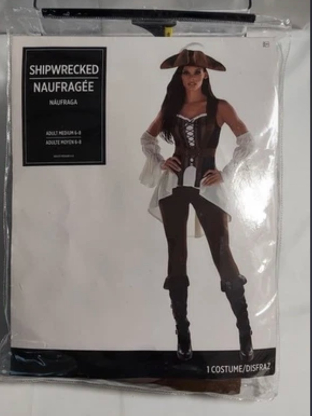 Amscan Women's Shipwrecked Pirate Costume NWT 6-8